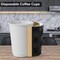 16oz Disposable Coffee Cups with Lids, Insulated Ripple Double-Walled Disposable Coffee Cups for Beverages Espresso Tea, 50Pack Disposable Coffee Cups with Lids for Parties and Travel